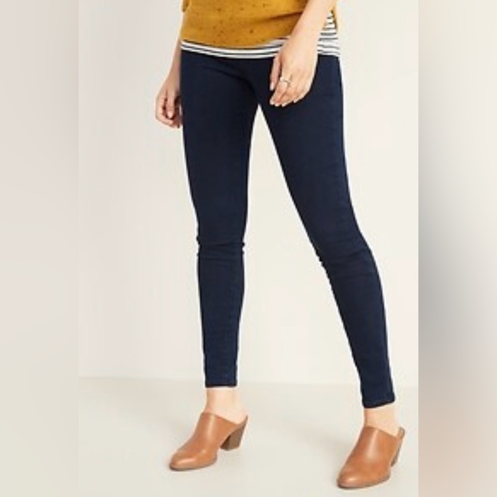 Old Navy Mid Rise Wow Super Skinny Pull On Jeggings 10 Tall NWT